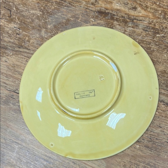 Vintage Zell Germany Majolica Plate with Leaf. KK467 - Picture 2 of 6